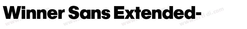 Winner Sans Extended字体转换